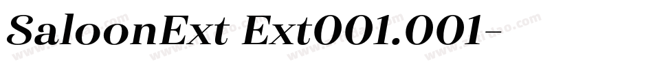 SaloonExt Ext001.001字体转换